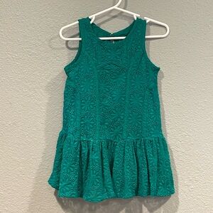 OshKosh B'gosh Teal Eyelet Dress
